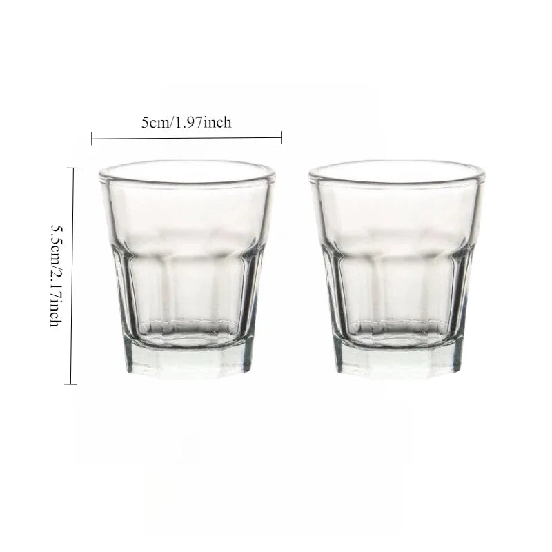 Lot 2 petits verres cocktail shot design epure
