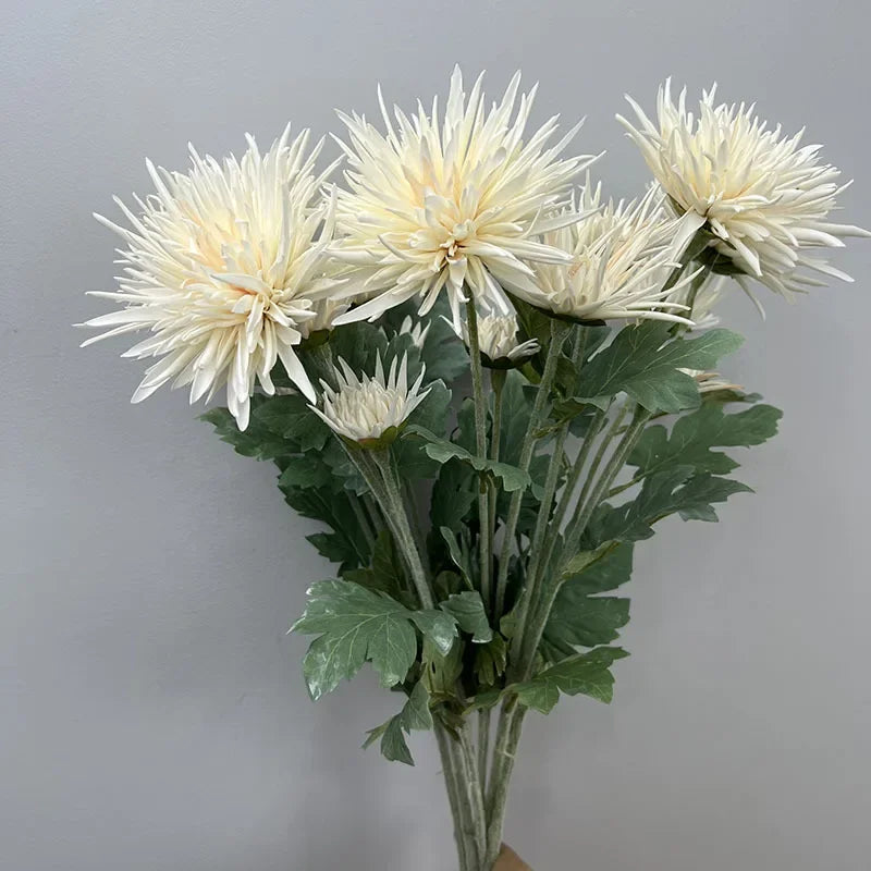 plante artificielle chrysanthème toucher réaliste décoration centre commercial