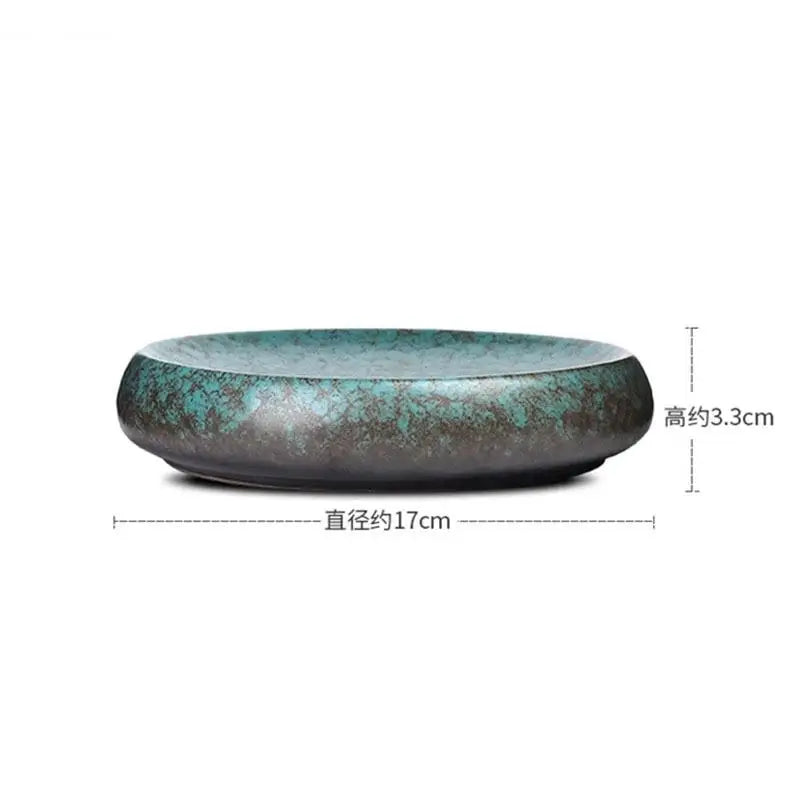 Assiettes plates ceramique style retro kiln sushi dessert - vue 6 sur 8
