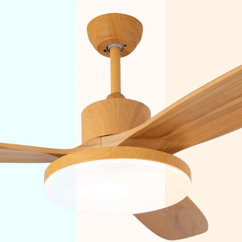 ventilateur de plafond moderne avec lumière télécommande et led modifiable - vue 6 sur 12