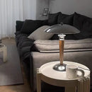 lampe de bureau style industriel en bois et fer