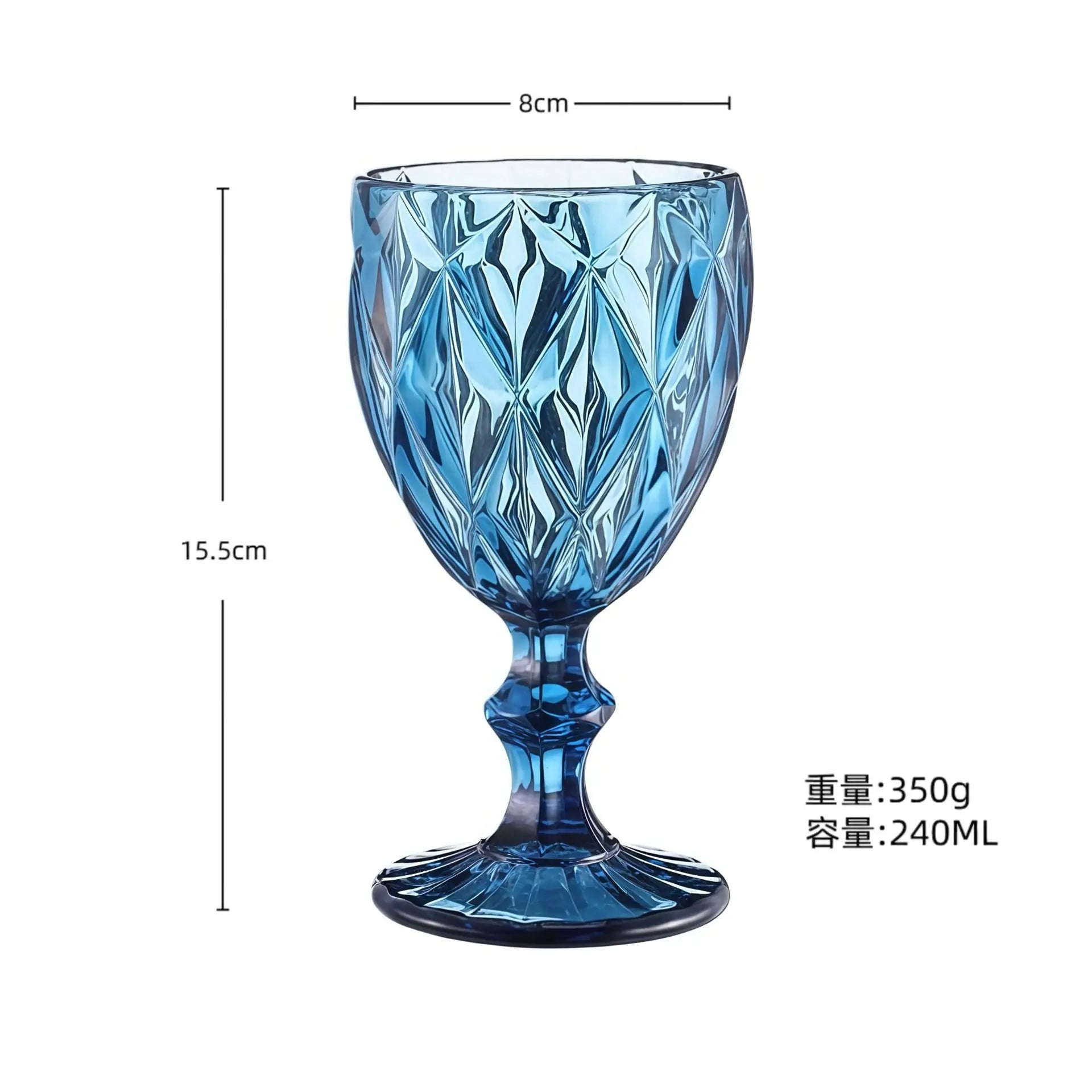 Verre a vin relief retro verre epais europe