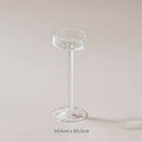 ensemble de bougeoirs en verre pour décoration de table élégante