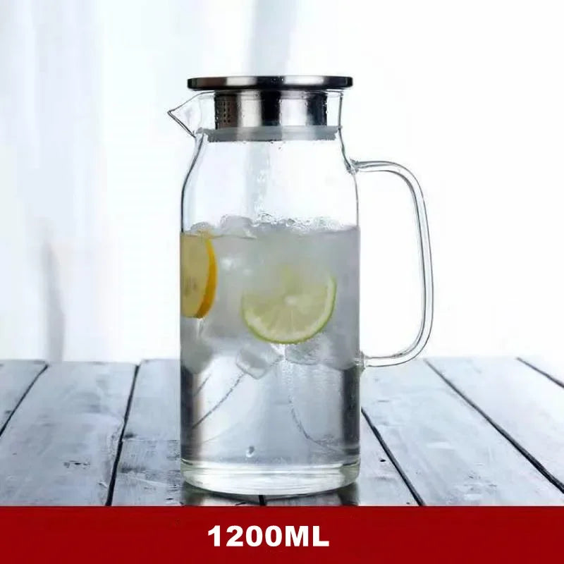 Bouilloire verre borosilicate grande capacité pour thé boissons