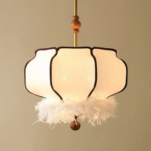 lustre vintage en tissu wabi sabi pour décoration intérieure rétro