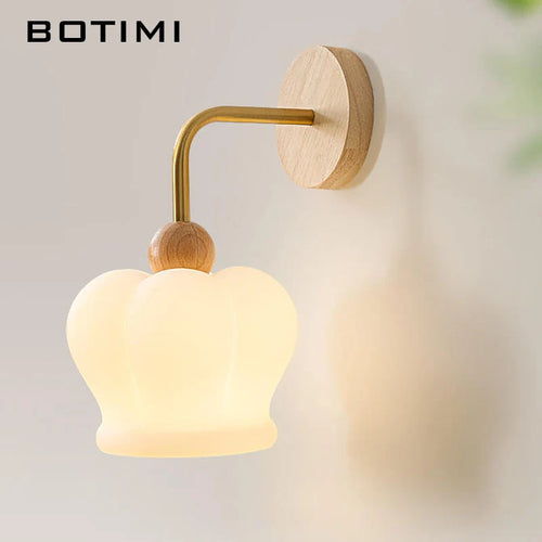 Applique murale botimi verre blanc salon hôtel