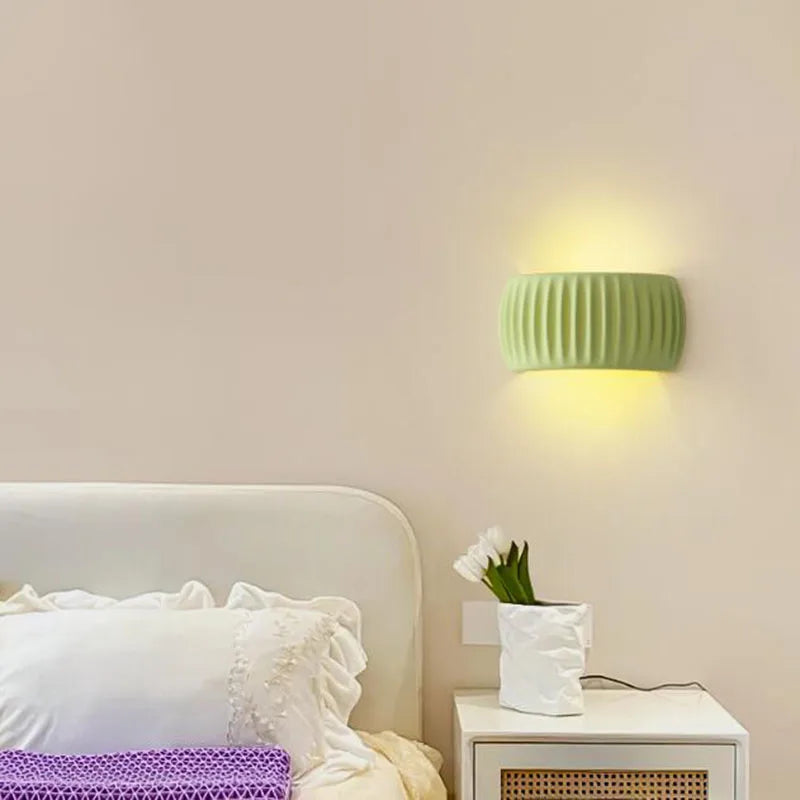 Nordique crème mur Led lumière chambre de fille salon chambre décoration applique applique escalier couloir couloir citrouille forme lampe - vue 4 sur 9