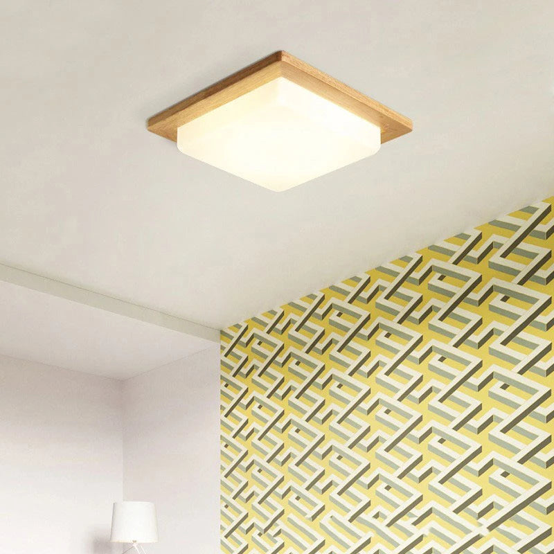 plafonnier grain de bois moderne pour décoration maison - vue 6 sur 11