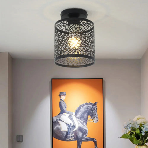 lustre suspendu en métal style rétro edison moderne