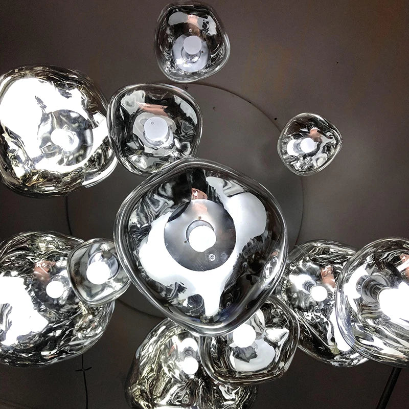 Lustres LED de lave modernes éclairage en PVC salon déco lampe suspendue luminaires de cuisine éclairage de lustre d'intérieur à la maison - vue 8 sur 17