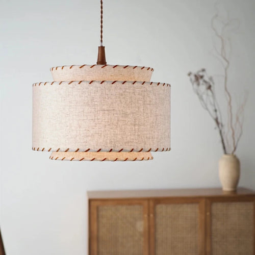 Lustre tissu Bohême Wabi Sabi fait à la main salon salle à manger magasins bureau hôtel appartement