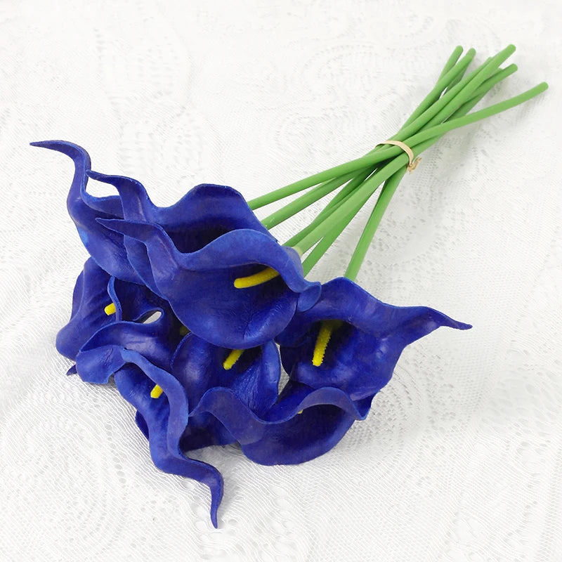 lot de fleurs artificielles lys calla pour mariage et décoration florale - vue 12 sur 23