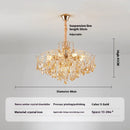 suspension nordique en cristal moderne et chaleureuse