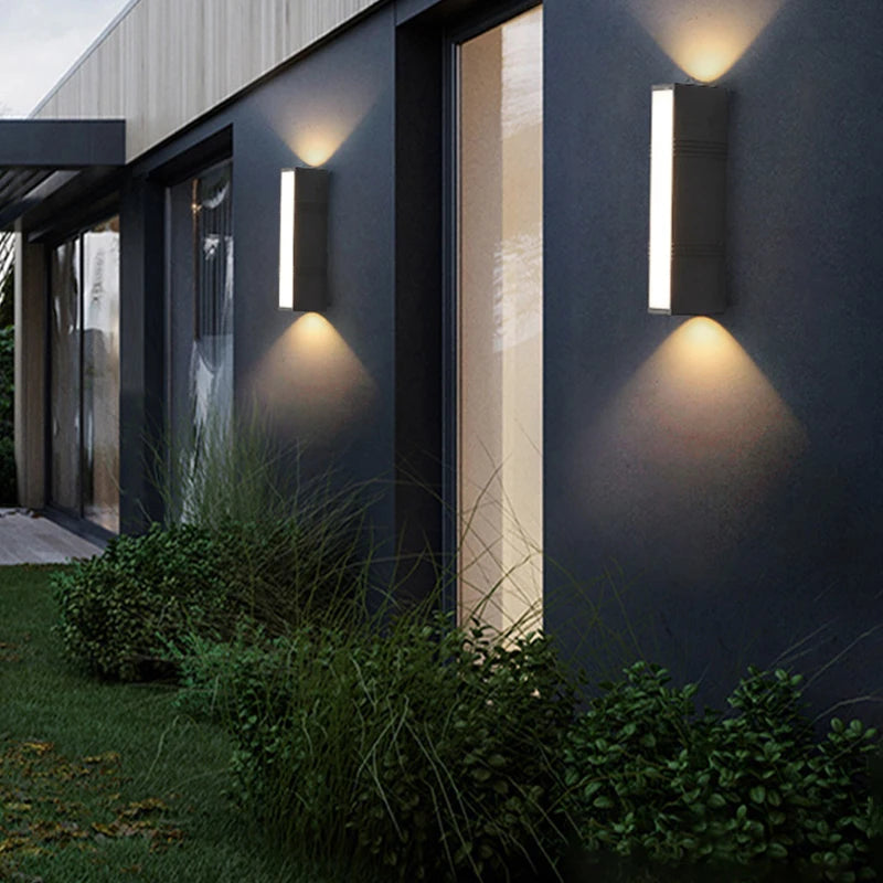 applique murale led étanche design moderne pour intérieur et extérieur - vue 4 sur 10