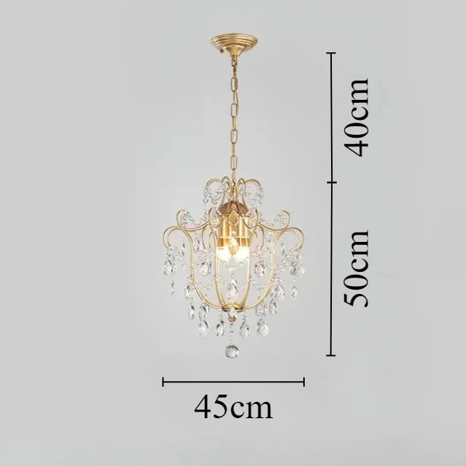lustre led rétro en cristal pour décoration intérieure élégante - vue 8 sur 8