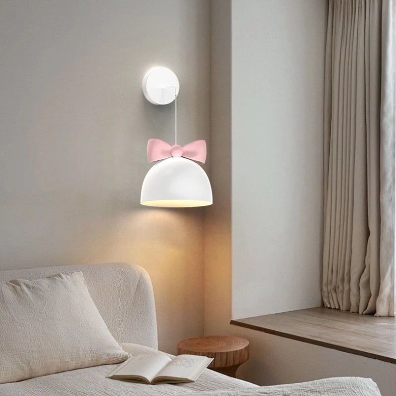 lustre mignon pour chambre d'enfant avec nœud lapin - vue 7 sur 12