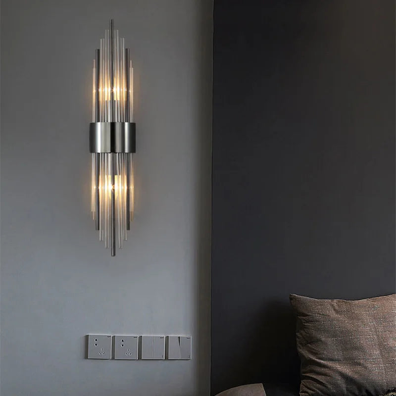 applique murale en cristal Luxe moderne LED or éclairage intérieur - vue 5 sur 15