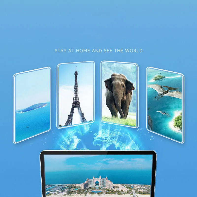 globe terrestre éducatif intelligent avec support rotatif et lumière - vue 5 sur 8