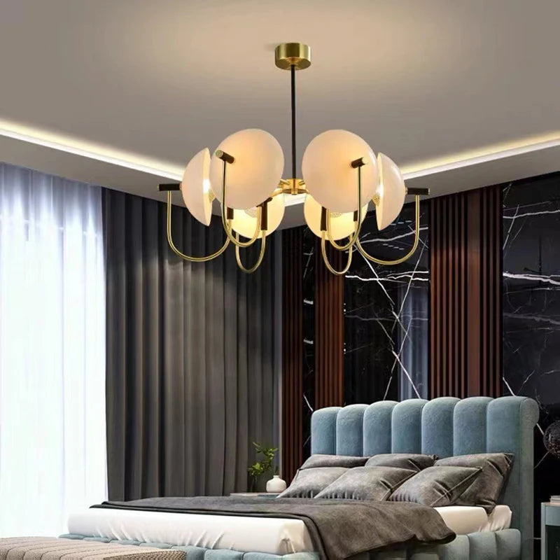 lampe de chevet créative style médiéval minimaliste en verre - vue 6 sur 9
