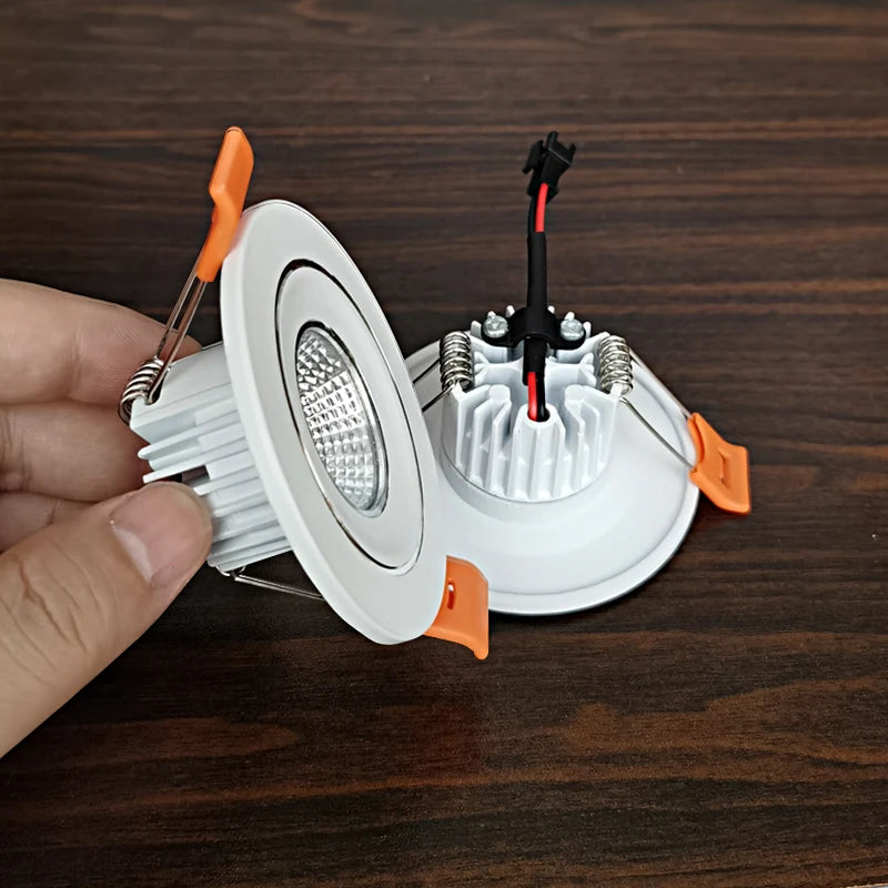 mini spot encastré led pour intérieur avec ensemble de pilotes - vue 5 sur 8