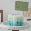 bougie parfumée big cube pour décoration moderne et aromathérapie