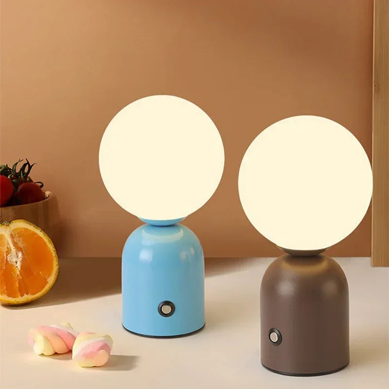 lampe à poser led tactile rechargeable avec intensité variable - vue 5 sur 8