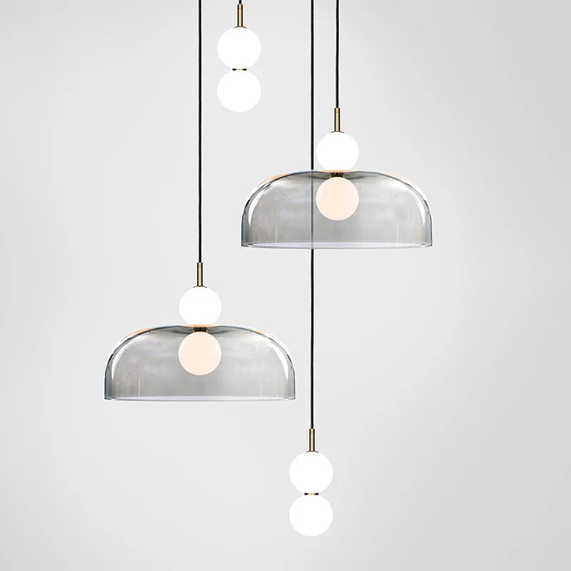 suspension en verre nordique pour décoration intérieure moderne - vue 7 sur 15