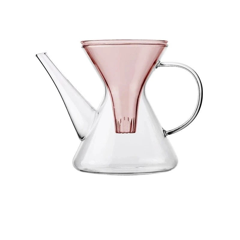 Theiere kung fu verre avec infuseur separation rapide
