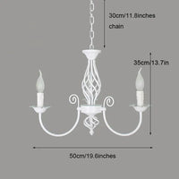 Lustre au Style européen à bougies moderne LED