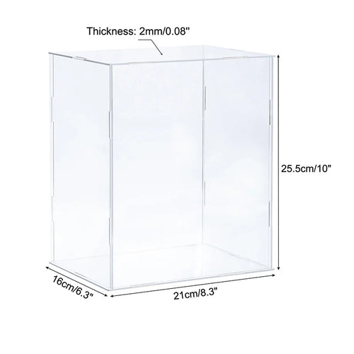 vitrine en acrylique pour objets de collection et organisation