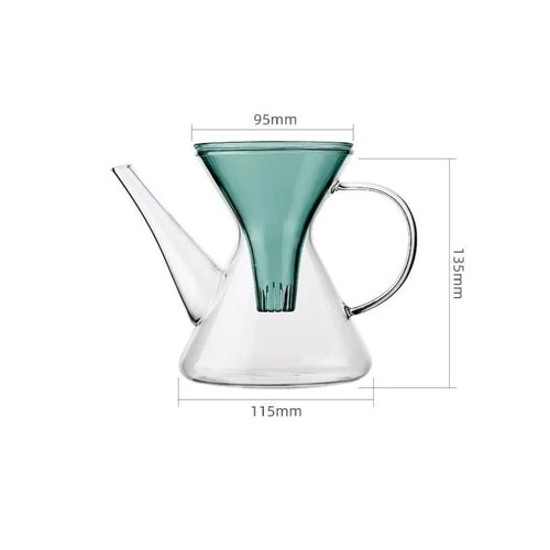 Theiere kung fu verre infusion rapide avec filtre