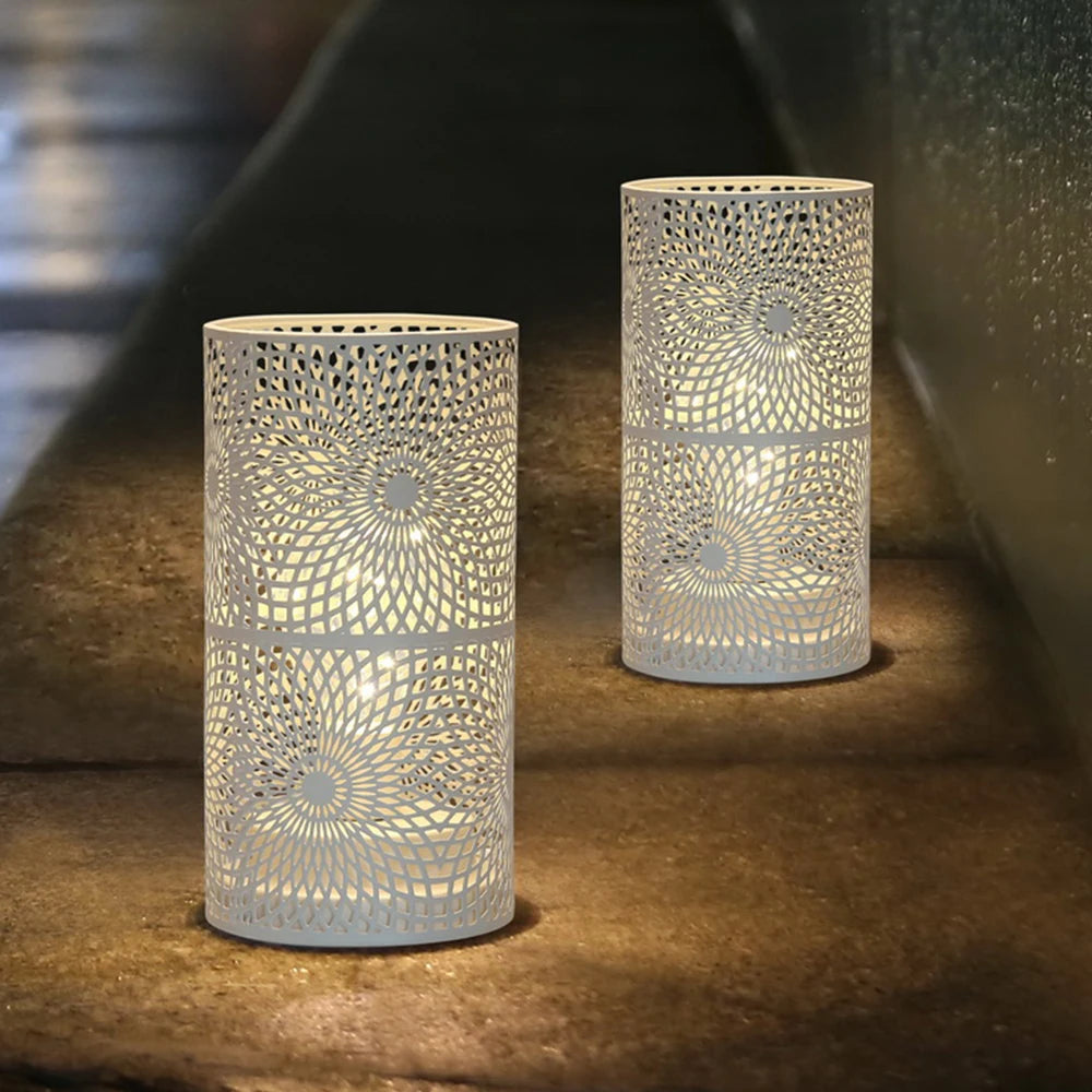 lot de 2 lampes cylindriques modernes pour décoration et éclairage intérieur - vue 3 sur 7