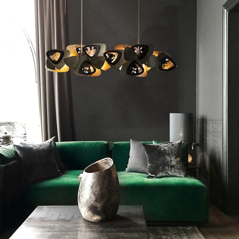 lustre postmoderne créatif coquille art suspendus luminaires