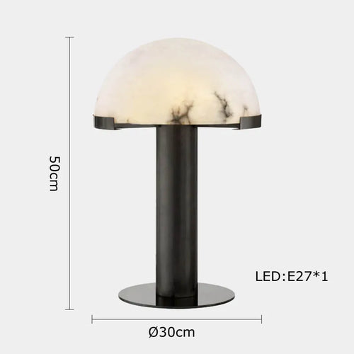 lampe à poser rétro en tissu marbré pour décoration intérieure