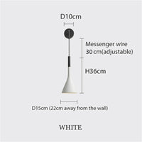 Applique murale LED E27 au design nordique moderne