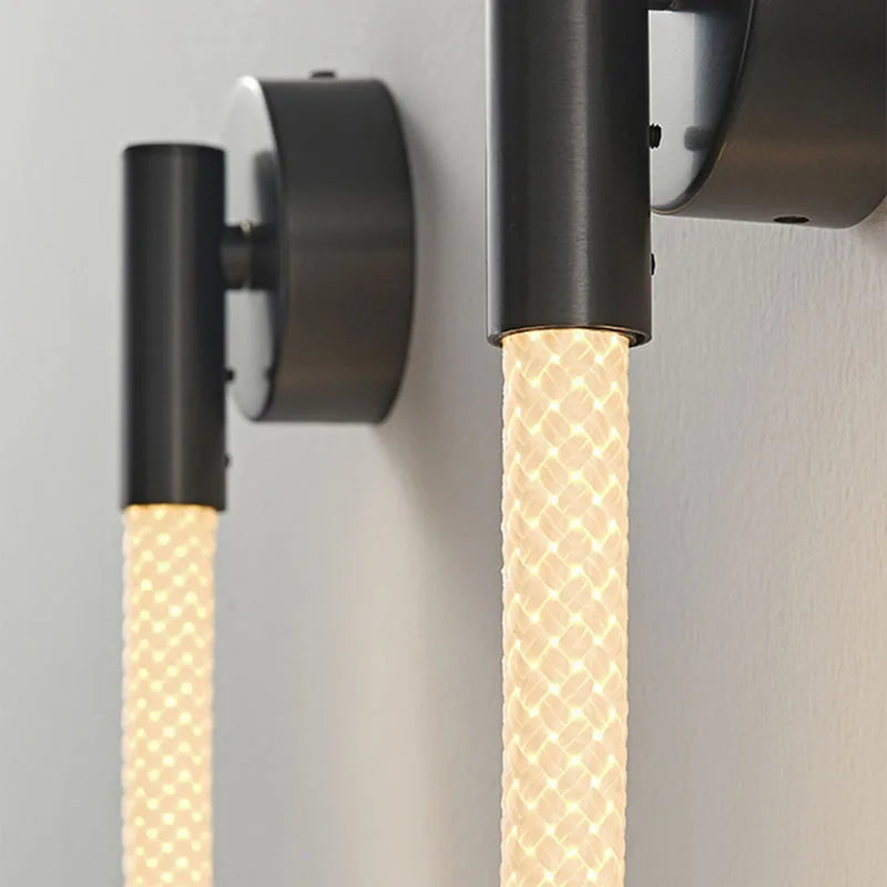 applique murale led en silicone et acier inoxydable 3000k - vue 6 sur 10