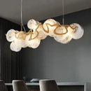 lustre nordique doré suspension créative pour hôtel