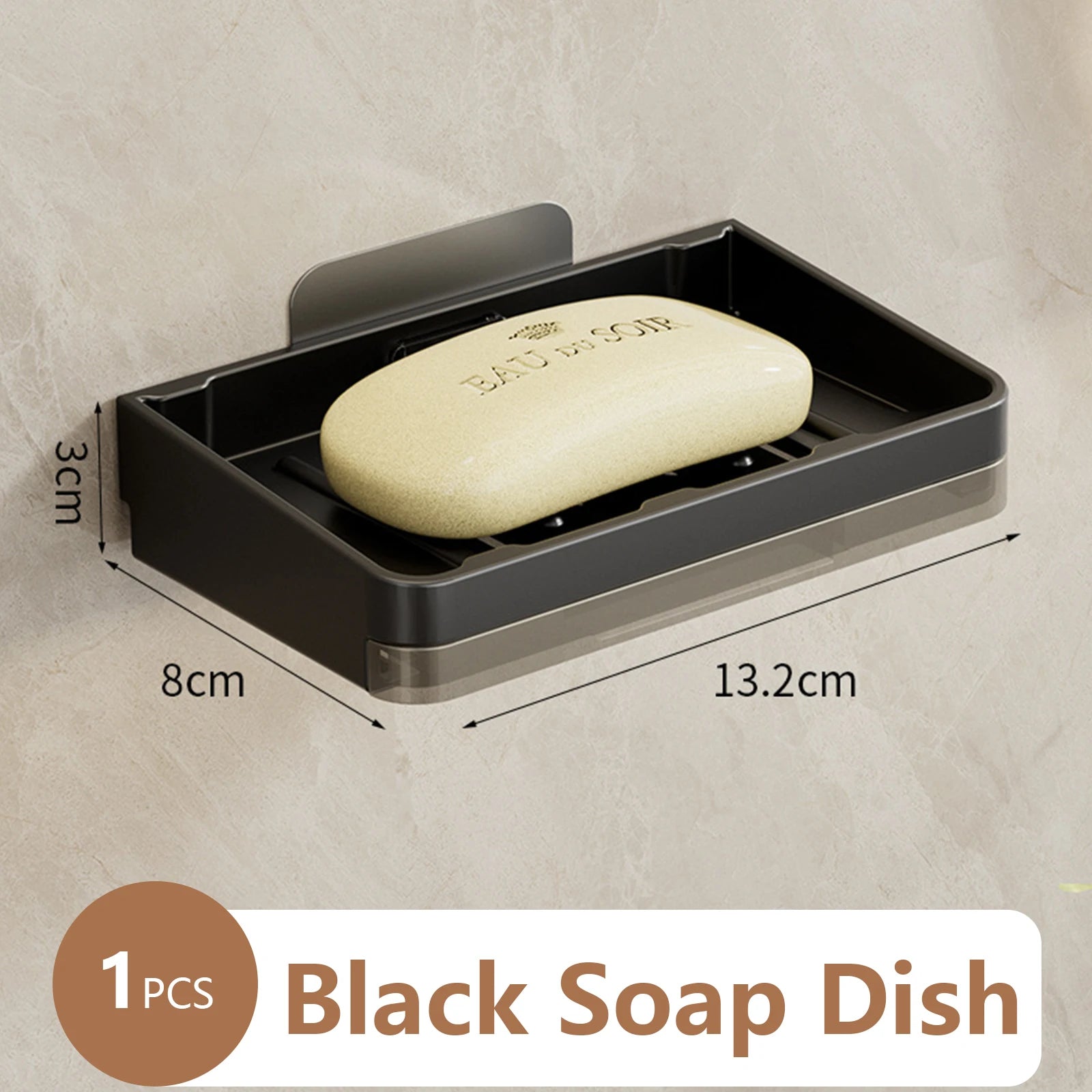 support mural pour porte-savon et accessoires de salle de bain - vue 12 sur 14