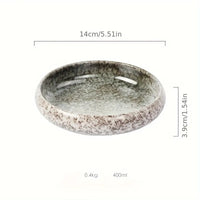 Assiette ceramique emaillee style coreen 15 cm salade