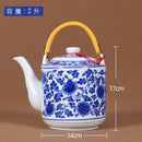 Théière céramique jingdezhen grande capacité style chinois décor