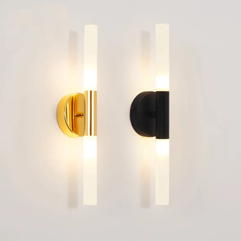 Applique murale fer acrylique led miroir