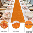 Chemin de table paillettes orange decoration fete mariage