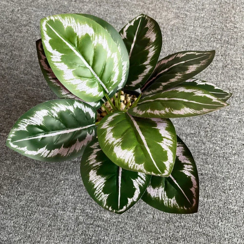 feuilles de phénix artificielles décoration verte en plastique