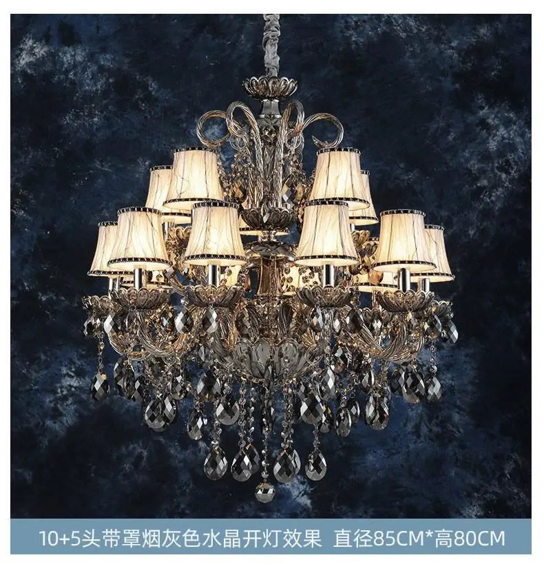 lustre en cristal pour éclairage moderne et élégant - vue 15 sur 15