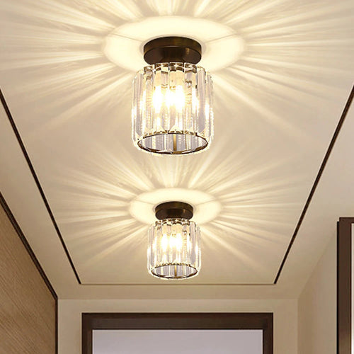 plafonnier industriel rétro vintage en verre cristal moderne décoratif