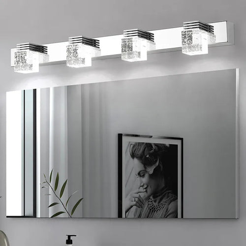 Applique murale en cristal pour miroir salle de bains moderne