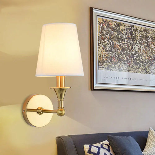 applique murale simple de style européen en cuivre