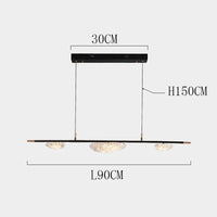 lustre led moderne design long