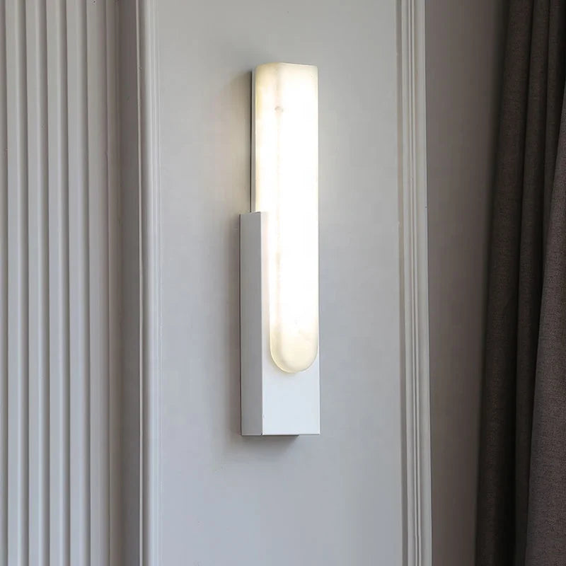 applique murale moderne nordique led en marbre simple créatif - vue 5 sur 11
