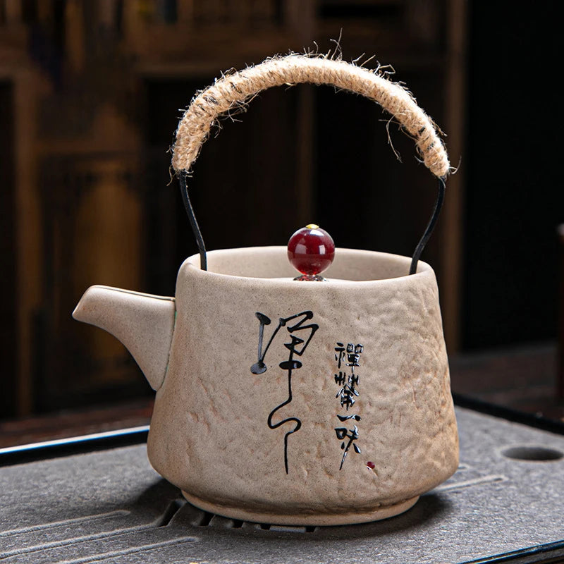 Service à thé japonais rétro kungfu en porcelaine - vue 2 sur 7